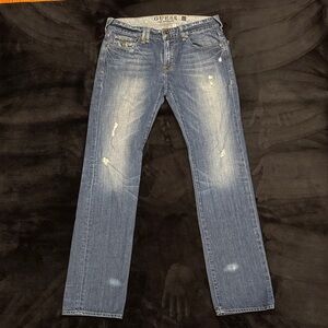 Vintage GUESS Men's Distressed Denim Jeans